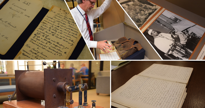 Diaries, artifacts on display tell the stories of UTMB alumni